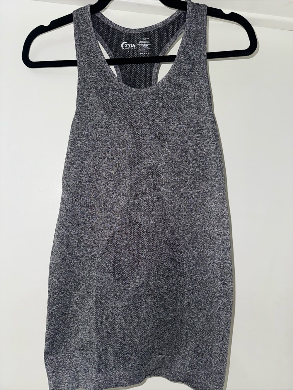 ZYIA Heather Gray Racerback Tank Top